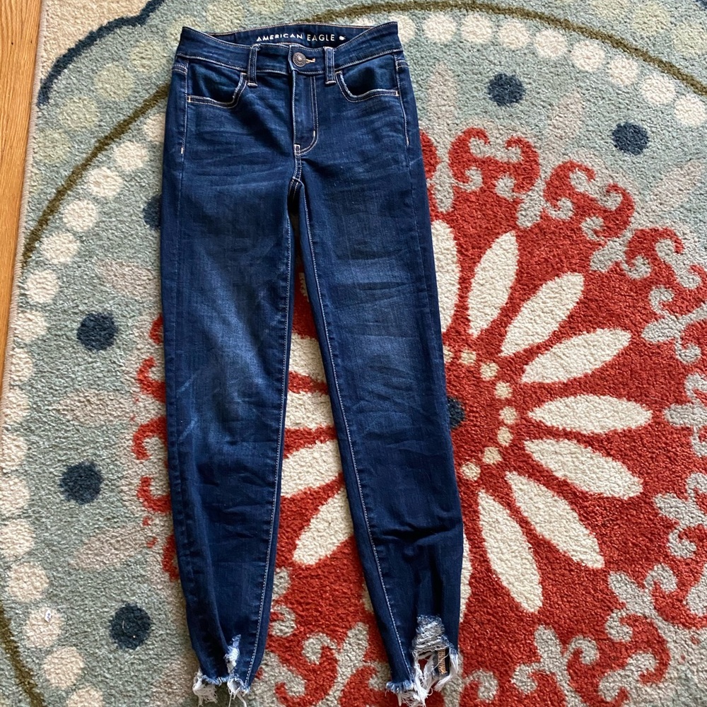 American Eagle Outfitters blue jeans